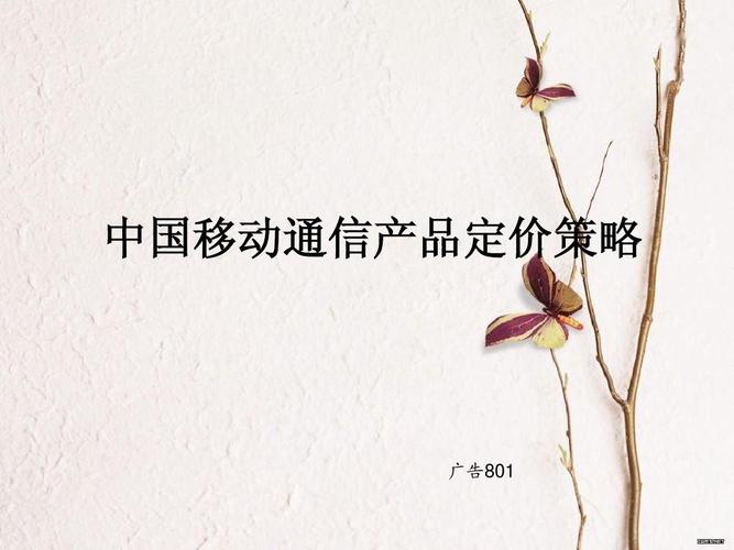 中国移动通信产品定价策略